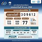 ตรวจหวย16เมษายน